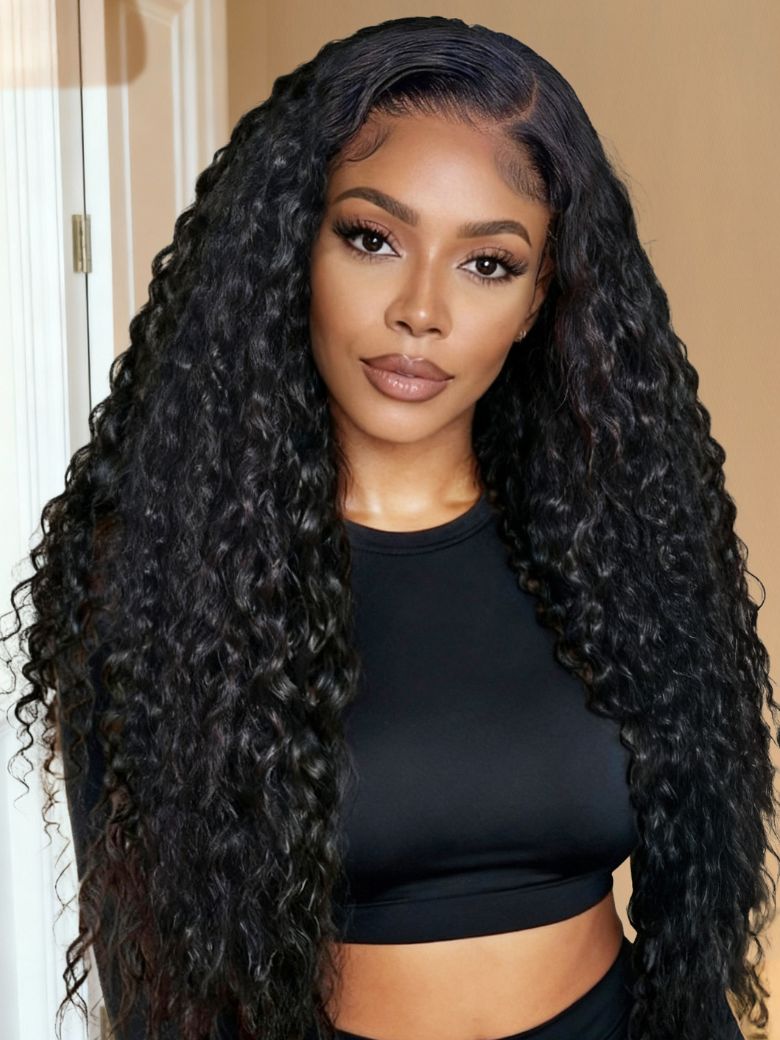 5x5 Pre Cut HD Lace Body Wave/Curly Wigs Put On And Go Glueless 180% Density Undetectable HD Lace Wigs