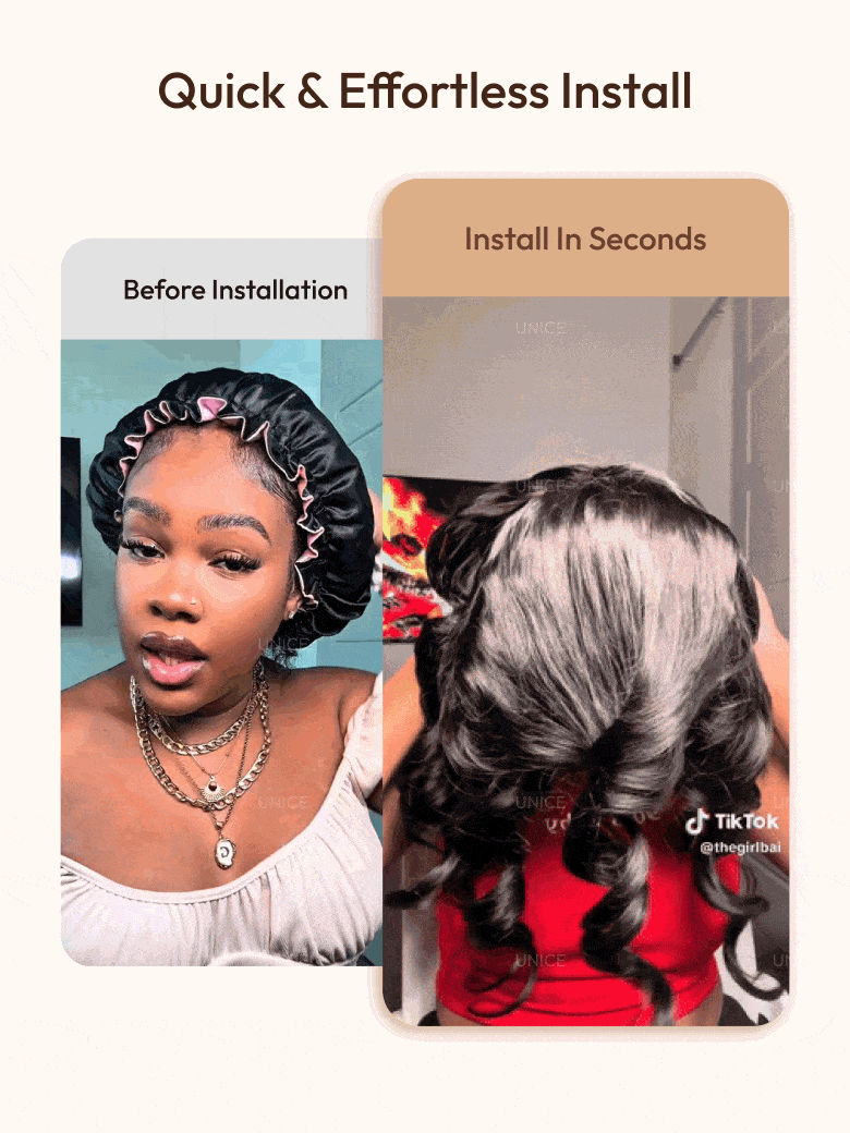 7x5 Bye-Bye Knots? & 13x4 Pre-Everything? Lace Frontal Black Fluffy Natural Loose Wave Curtain Bangs Wig