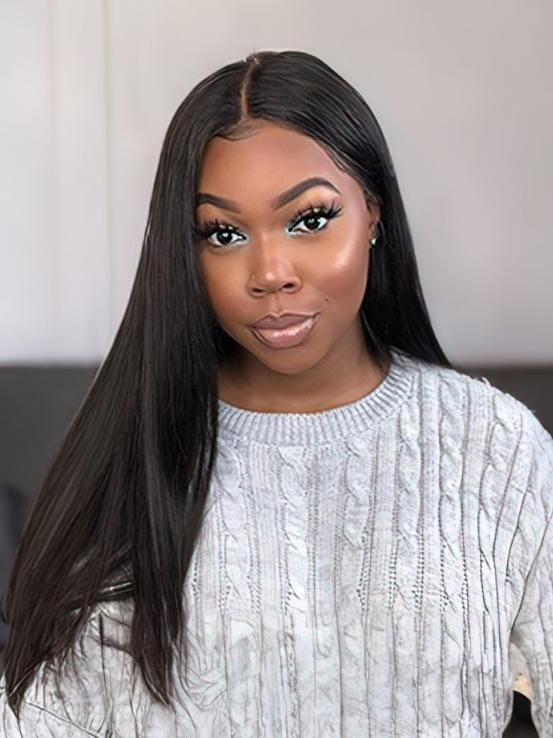 5x5 HD Invisible Lace Closure With 3Pcs Straight Human Hair Bundles