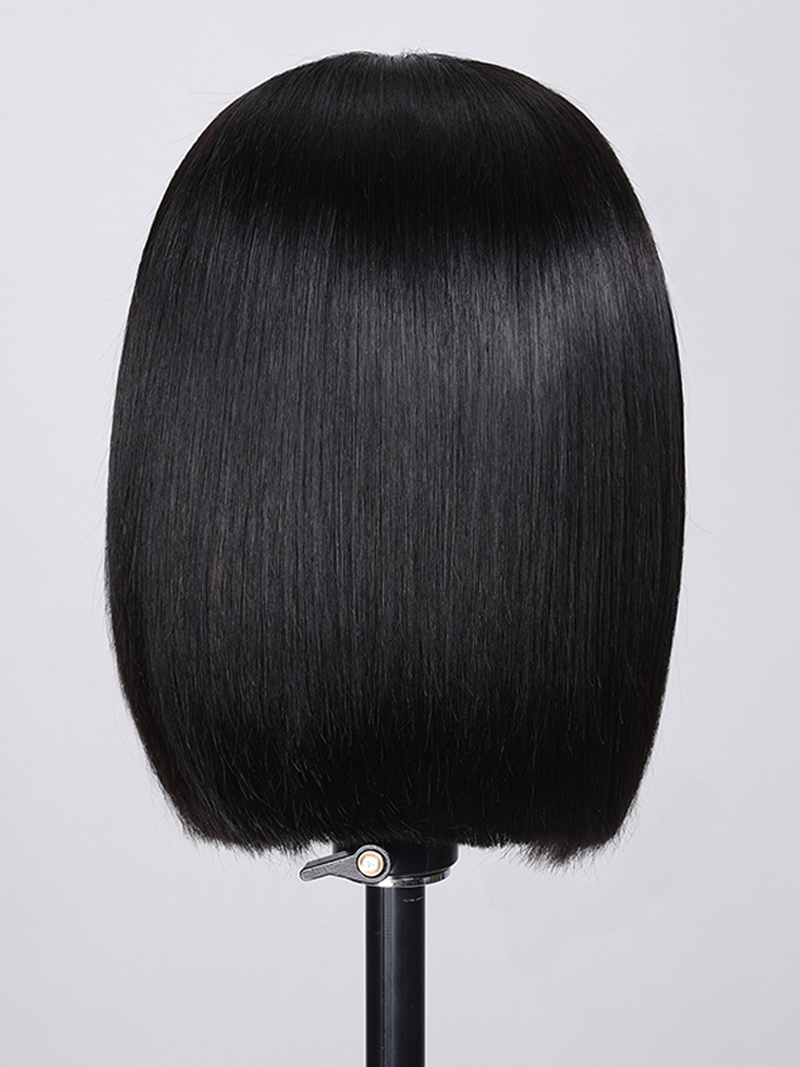 Blunt Cut Bob Closure Wigs Super Soft