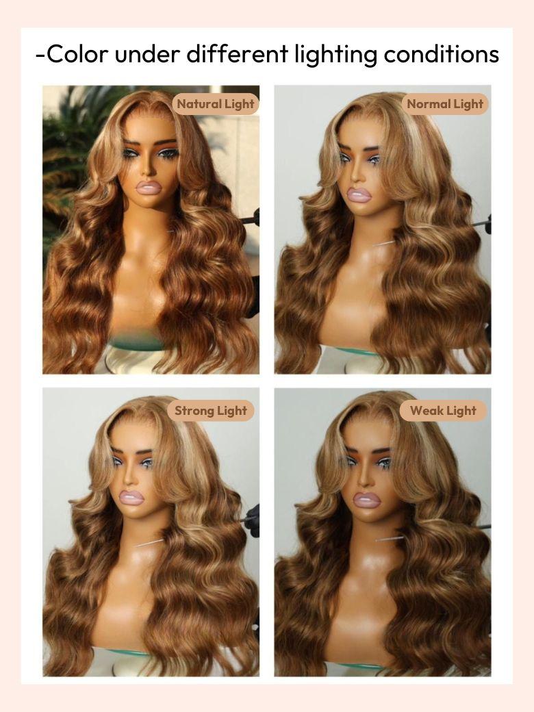 Bye-Bye Knots Wig Pre-Cut 7x5 Glueless Lace & 13x4 Pre Everything Honey Blonde Body Wave Drawstring Wig