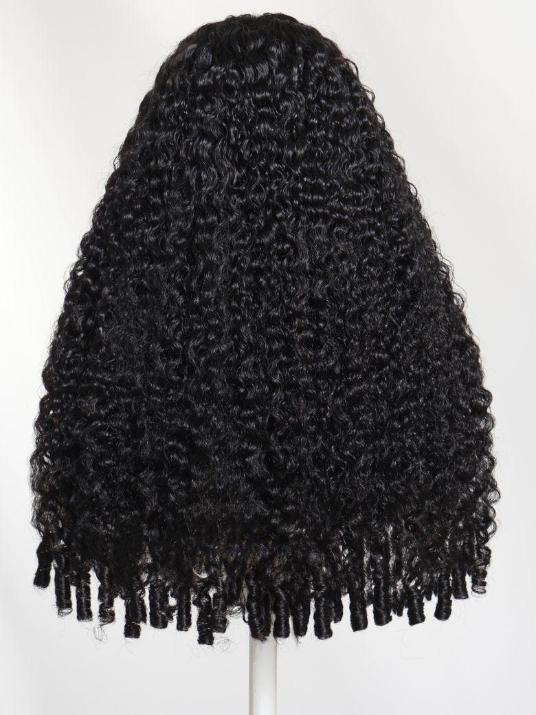 13x4 Pre-Everything? Lace Frontal Natural Black Burmese Curly Wig with Finger Coily Ends
