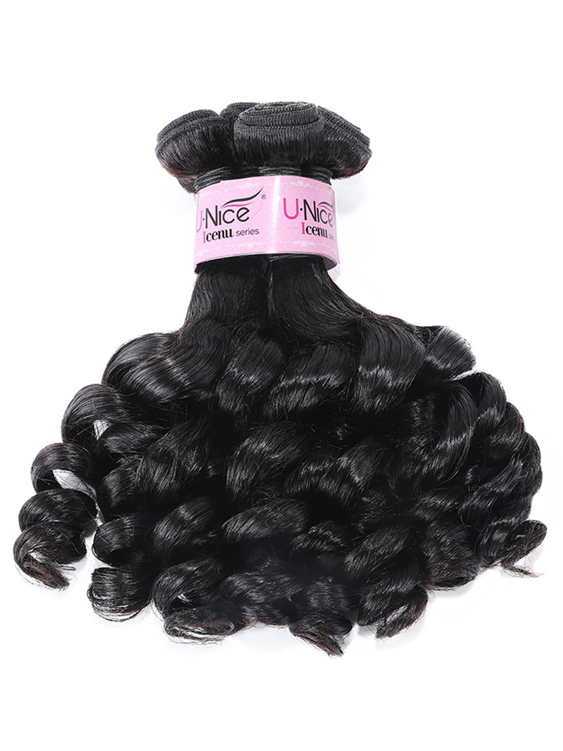 Funmi Curly Tight & Neat Human 1 Bundle Virgin Hair Natural Color