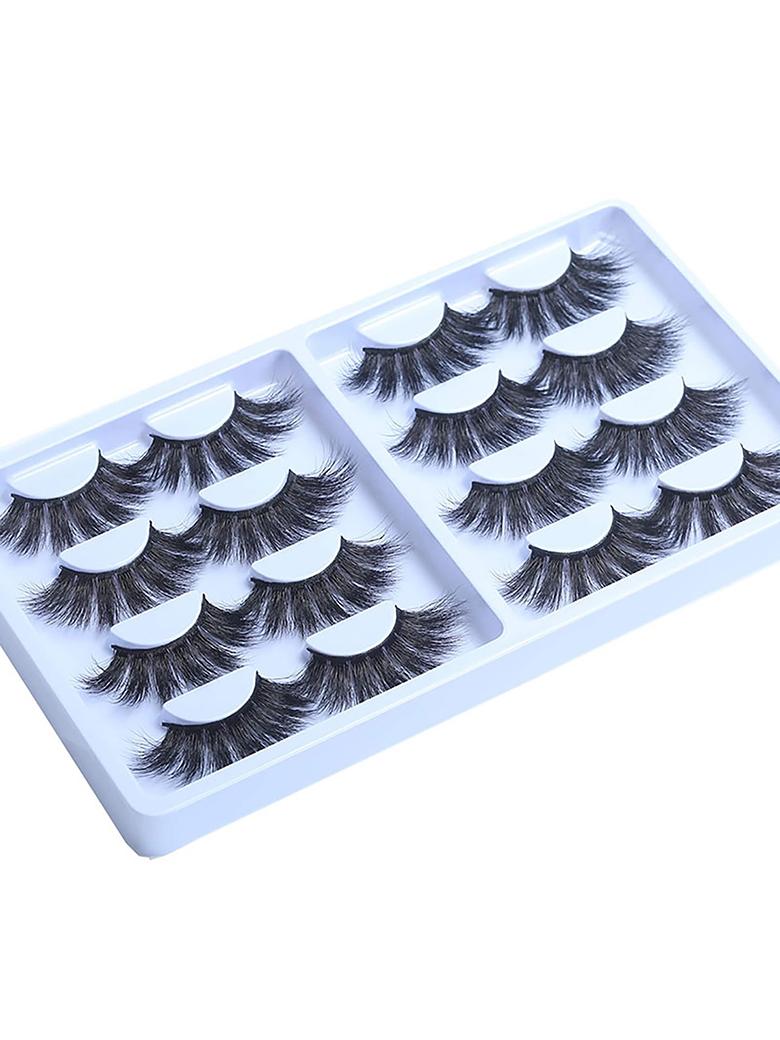 8 Pairs 3D False Eyelashes Cat Eye Sexy Look Soft Reusable