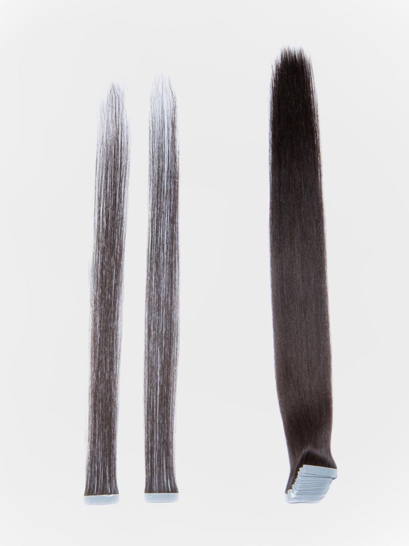Dark Brown Human Hair Tape In Extension