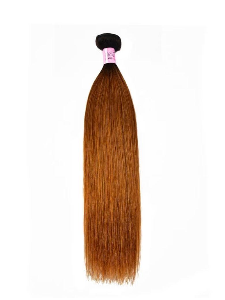 Soft #TB30 Body Wave & Straight Human Hair Weaves 100% Human Hair 1 Bundle Ombre Color