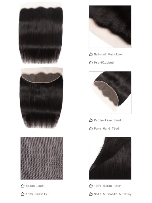 13x4 Lace Frontal With Body Wave Human Hair Bundle For Frontal Ponytail Style