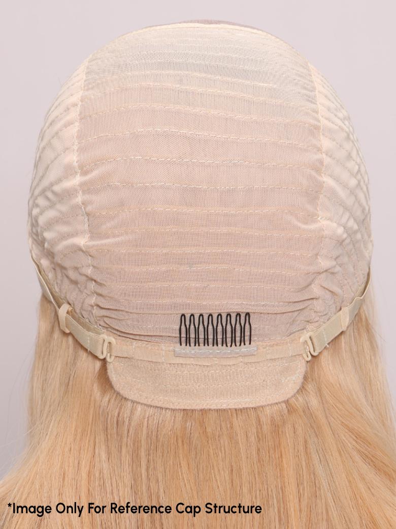 NOA-12" MONO & SWISS LACE STRAIGHT HUMAN HAIR WIG