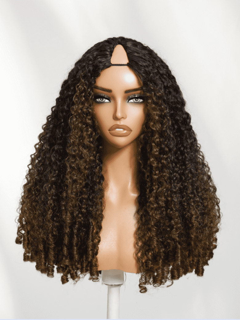 Brown Hair With Highlights Body Wave Wig With Face Framing Layers Beginner Friendly V Part 150% Density