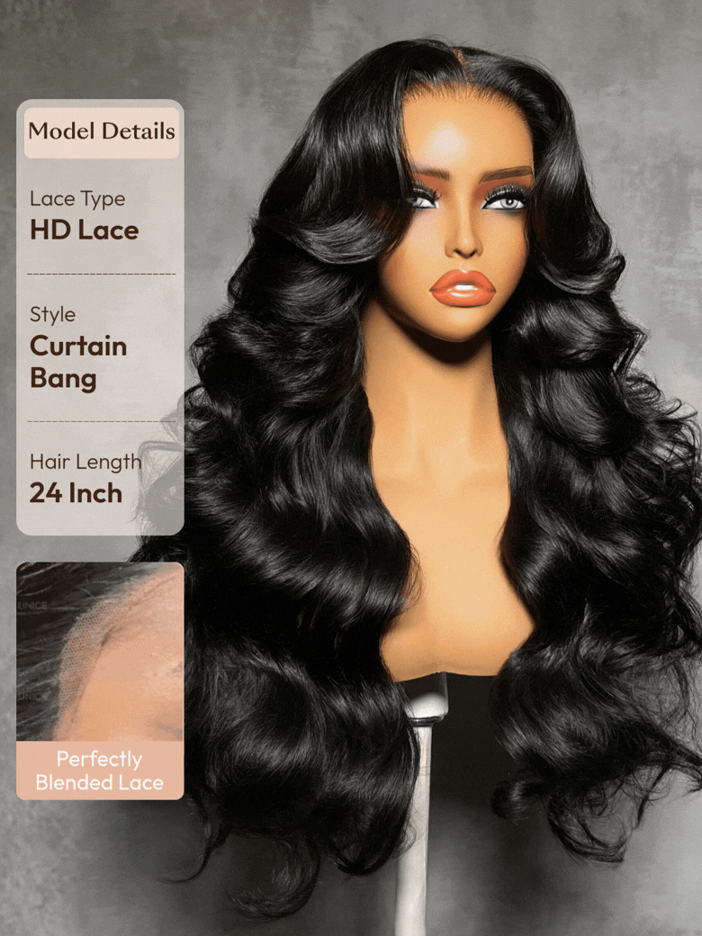 13x4 Pre-Everything? Transparent Lace Front 3D Body Wave Wig Real Ear To Ear With Invisi Drawstring Wig Lace Fit Better