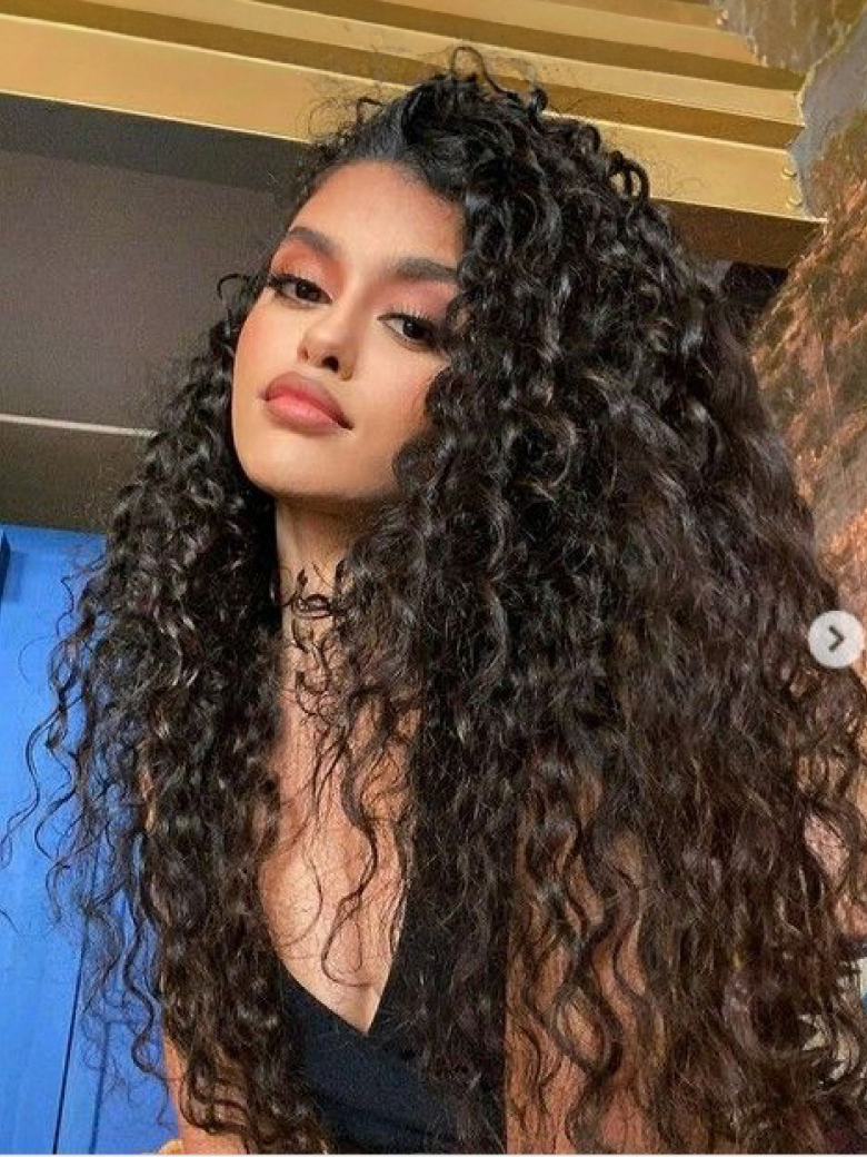 HD 5x5 Pre Cut Undetectable Lace Put On And Go Jerry Curly Black Air Wig