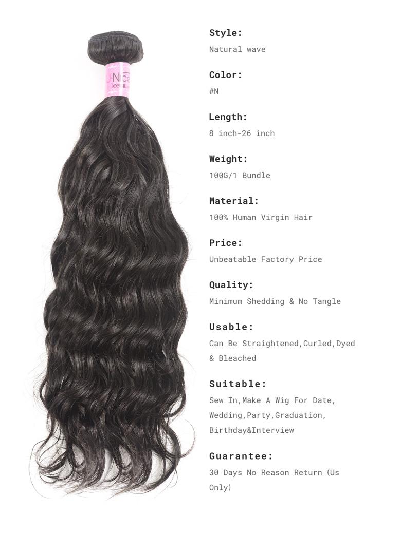 Hair Virgin Natural Hair Weaving Human Hair 3 Bundles