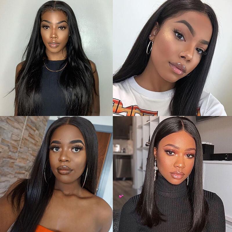 3pcs/pack Malaysian Straight Virgin Human Hair Weaves Kysiss Series