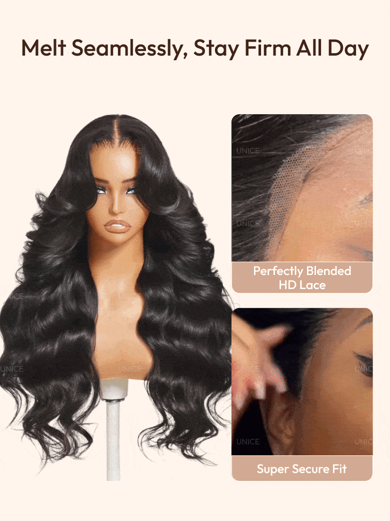 13x4 Pre-Everything? HD Lace & Transparent Lace Front Pull And Go 3D Body Wave Wig Real Ear To Ear With Invisi Drawstring Wig