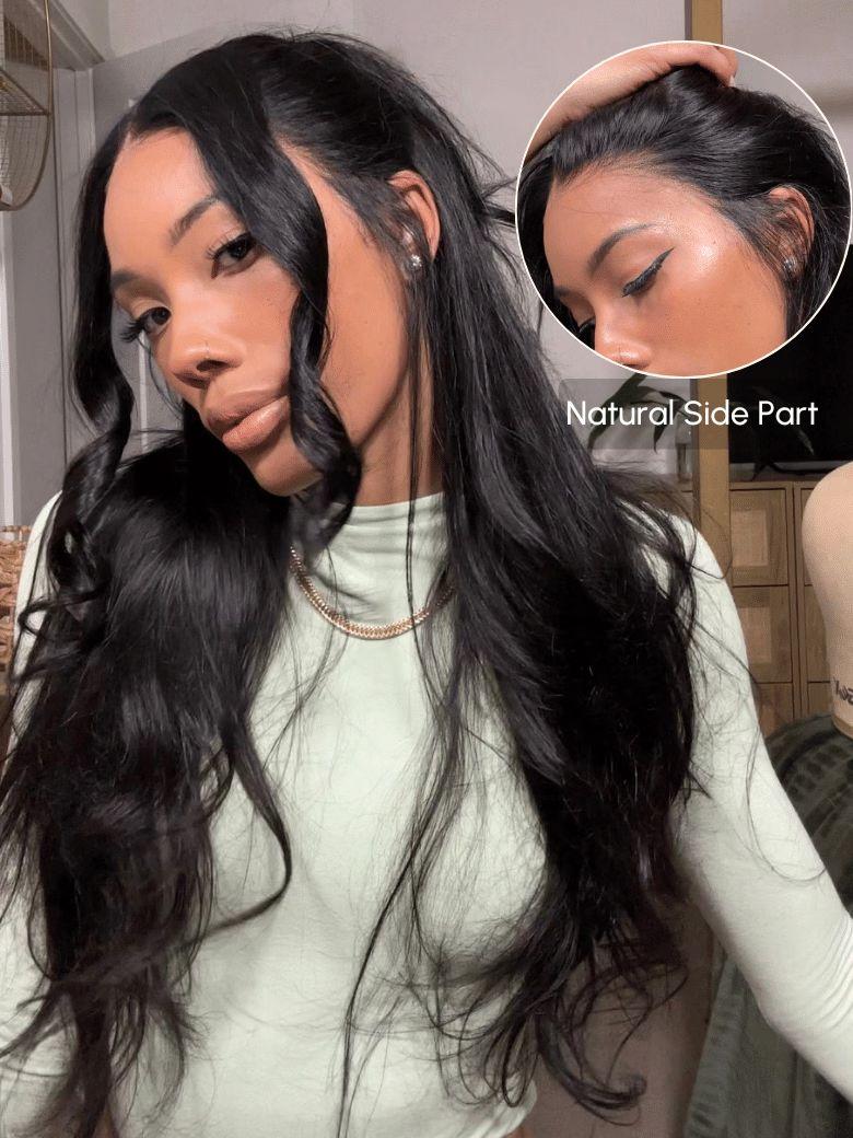 13x4 Pre-Everything? Transparent Lace Front 3D Body Wave Wig Real Ear To Ear With Invisi Drawstring Wig Lace Fit Better
