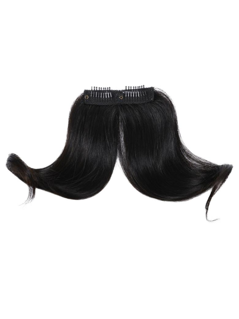 0.5x2.5 Clip-In Human Hair Curtain Bangs Double Clip