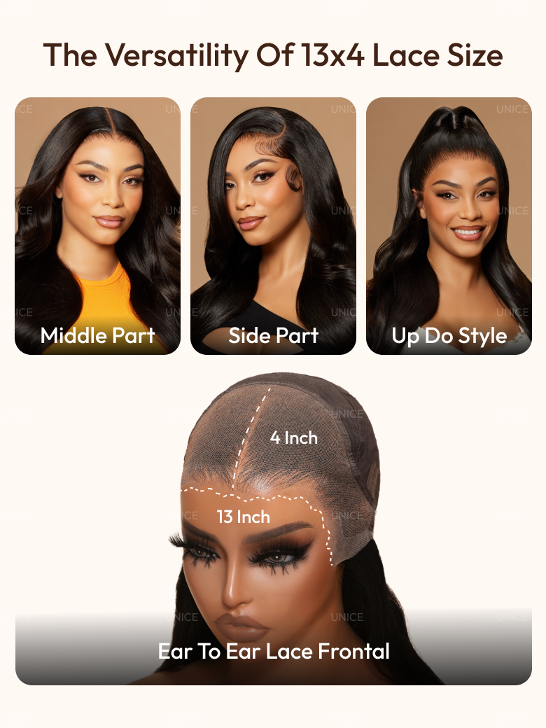 13x4 Pre-Everything? Lace Frontal Burnt Orange Ombre Body Wave Drawstring Glueless Wig