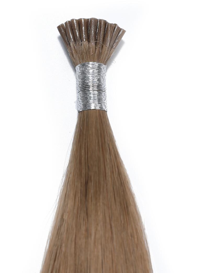 Ash Brown Human Hair I Tip Extension