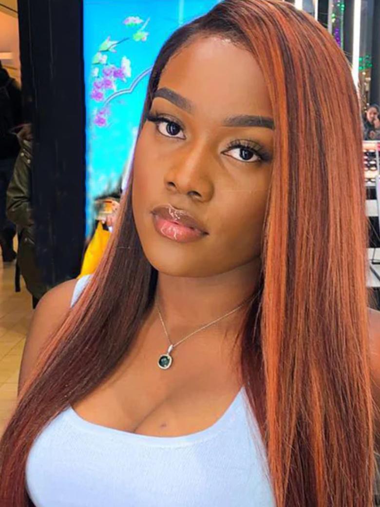 13x4 Ear To Ear Lace Frontal Ginger Brown Straight Wig Pre-Everything Wig