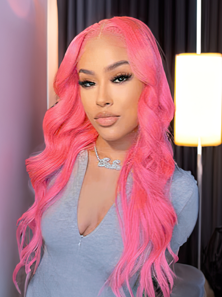 HD Lace 5x5 Closure Melted Hairline Blonde Body Wave Wig