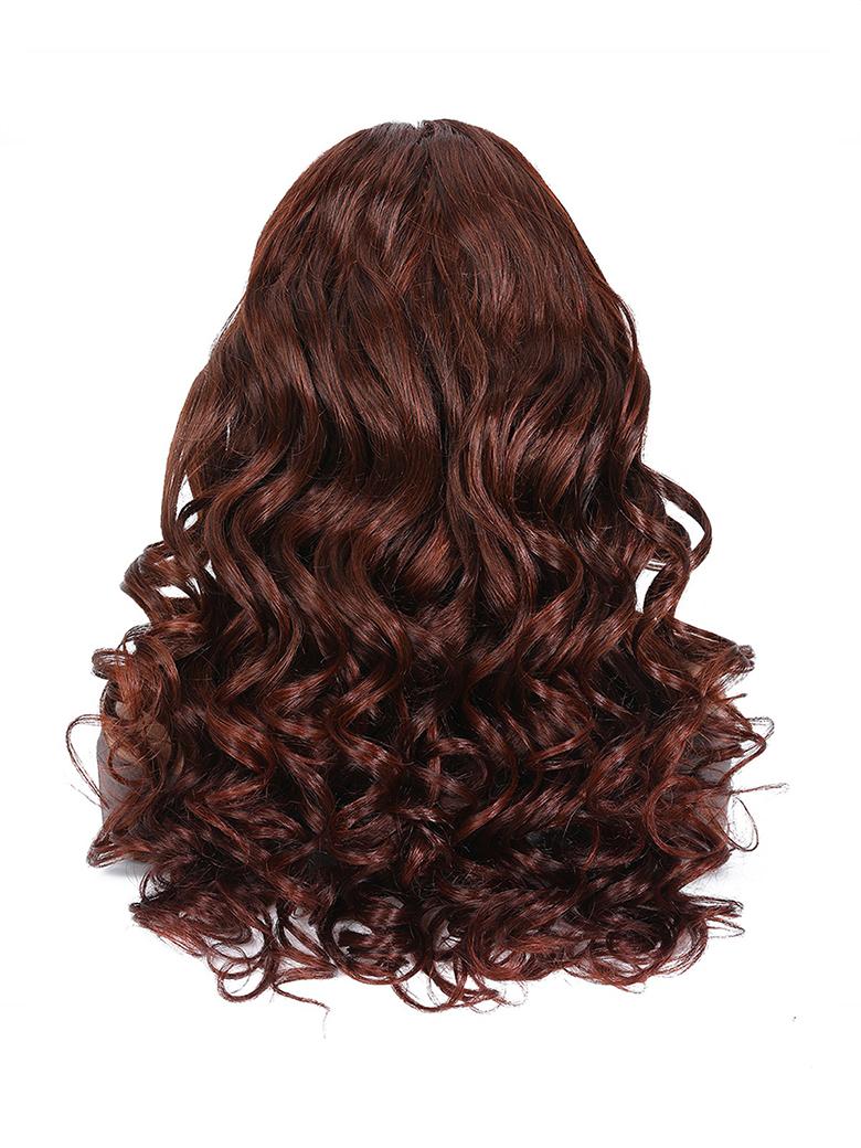 Undetectable HD Lace 5x5 Closure Reddish Brown Body Wave Glueless Wig two