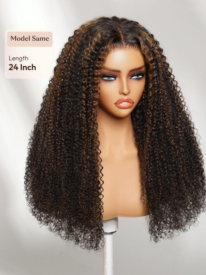 Bye-Bye Knots? 7x5 Lace Body Curls Wig with Feathered Layers & Invisi Drawstring 180% Density