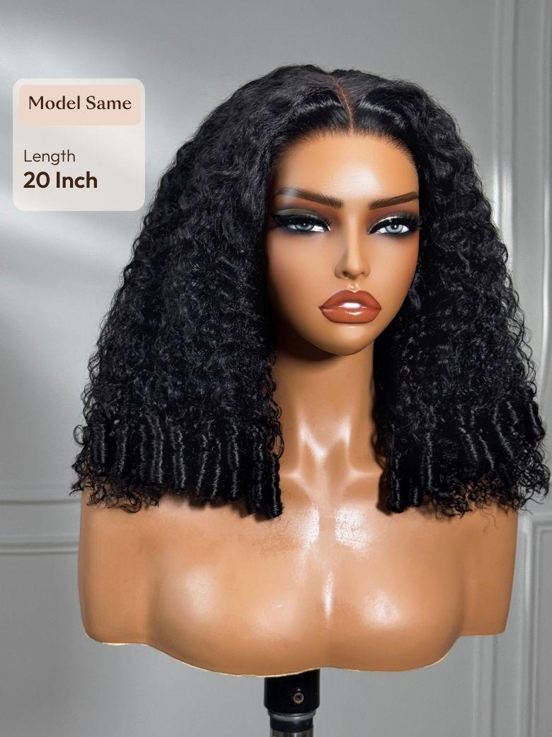 Bye-Bye Knots 7x5 Lace Water Wave Wig With Twist Out Ends