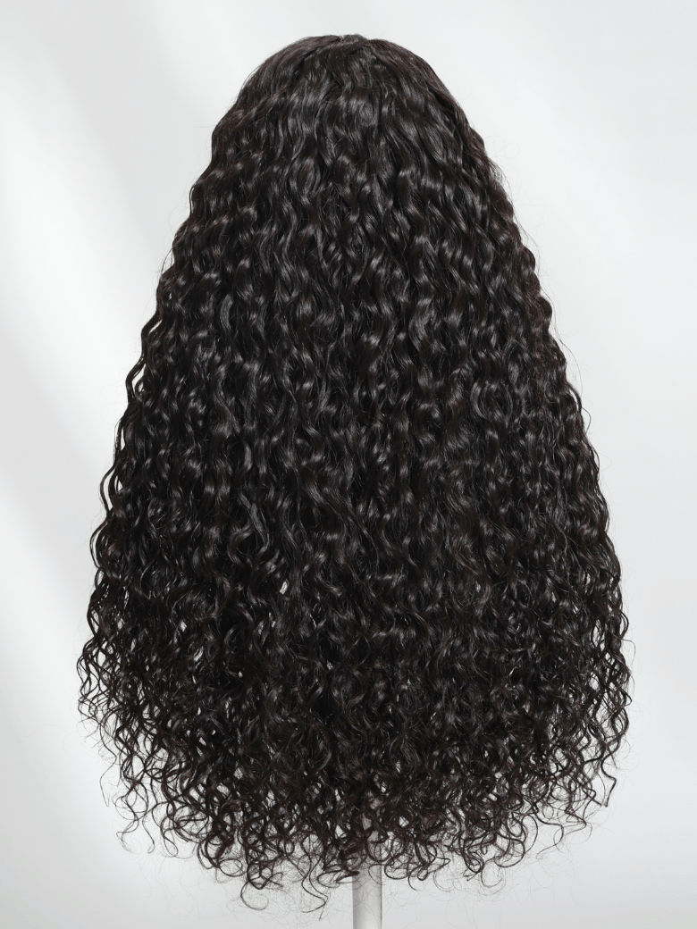 7x5 Bye-Bye Knots? Wig Quick Glueless & HD Lace Wet & Wavy Water Wave Invisible Knots With Invisi Drawstring With Baby Hair