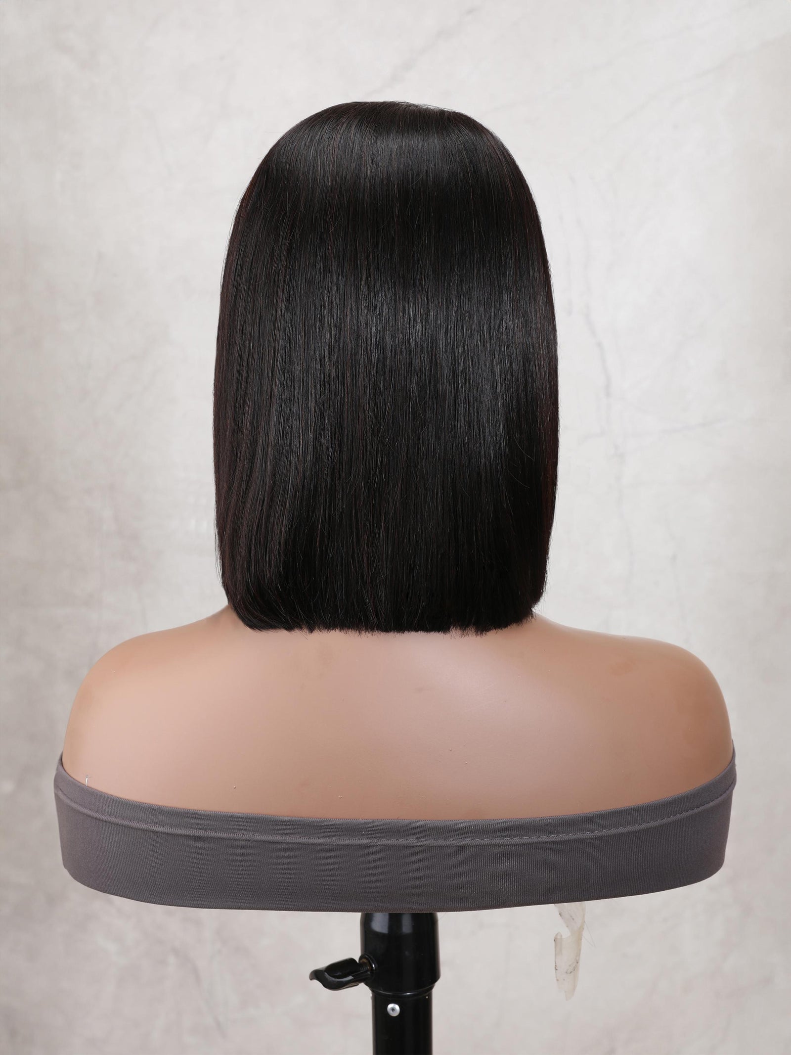 Short Straight Asymmetrical Bob Transparent Lace Front Wigs with Side Part Perfect For Any Face Shapes