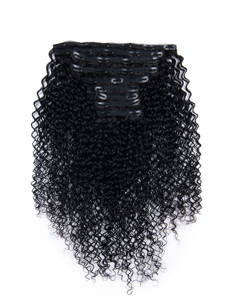 CLASSIC CLIP-INS CURLY: NATURAL BLACK