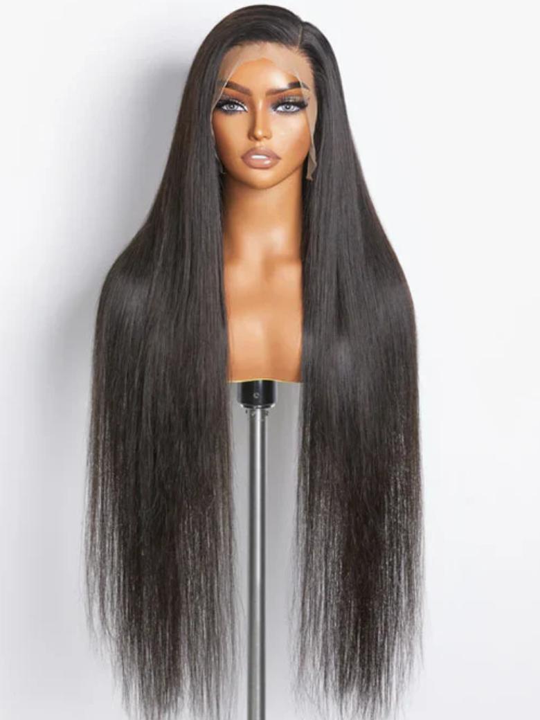 40 Inch 13x4 HD Lace Bussdown Straight Hair Undetectable BlendAway HD Lace Wigs Glueless Lace Front Human Hair Wigs