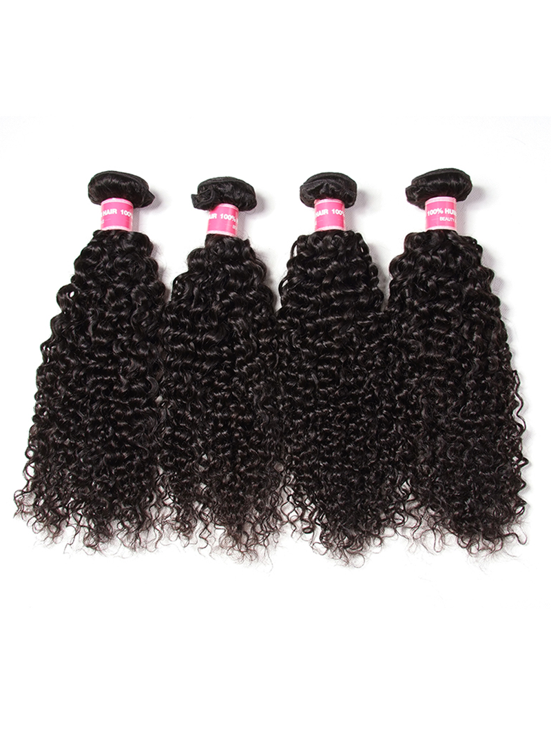 Undetectable 5x5 HD Lace Closure With 4 Bundles Curly Hair