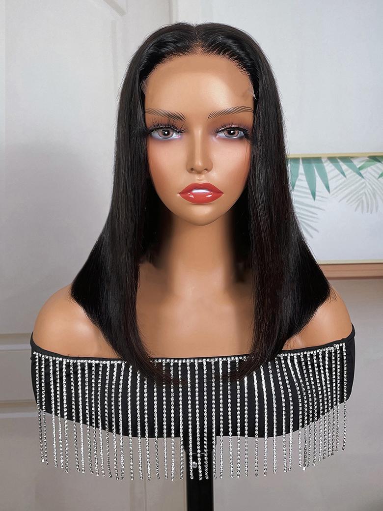 HD Lace 5x5 Closure Bob Glueless Wig Pre-Plucked and Bleached Ready To Wear