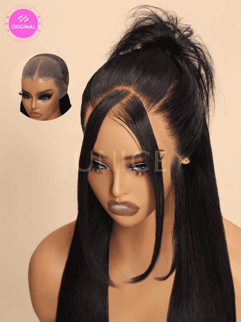Real Ear To Ear Super Secure 13x4 Lace Frontal Reddish Brown Jerry Curly Pre-Everything Wig