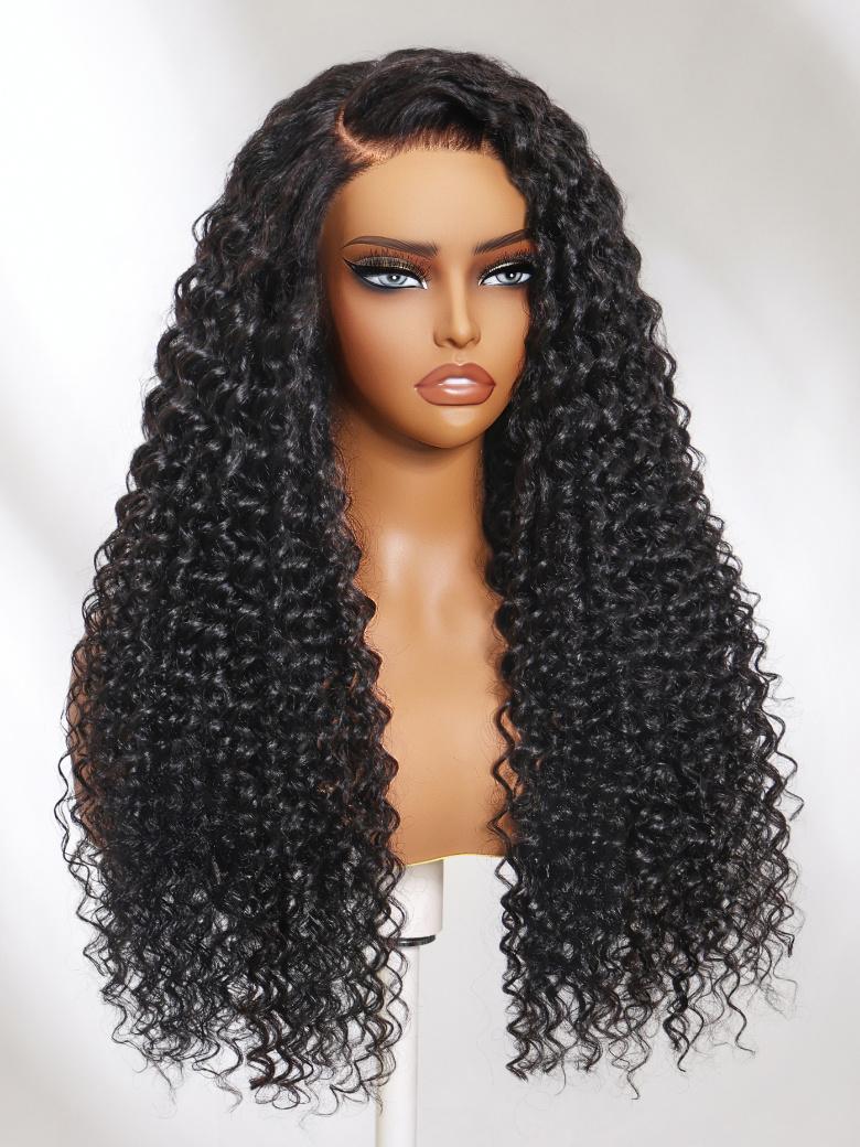 13x4 Lace Frontal Black Deep Wave Pre-Everything Wig