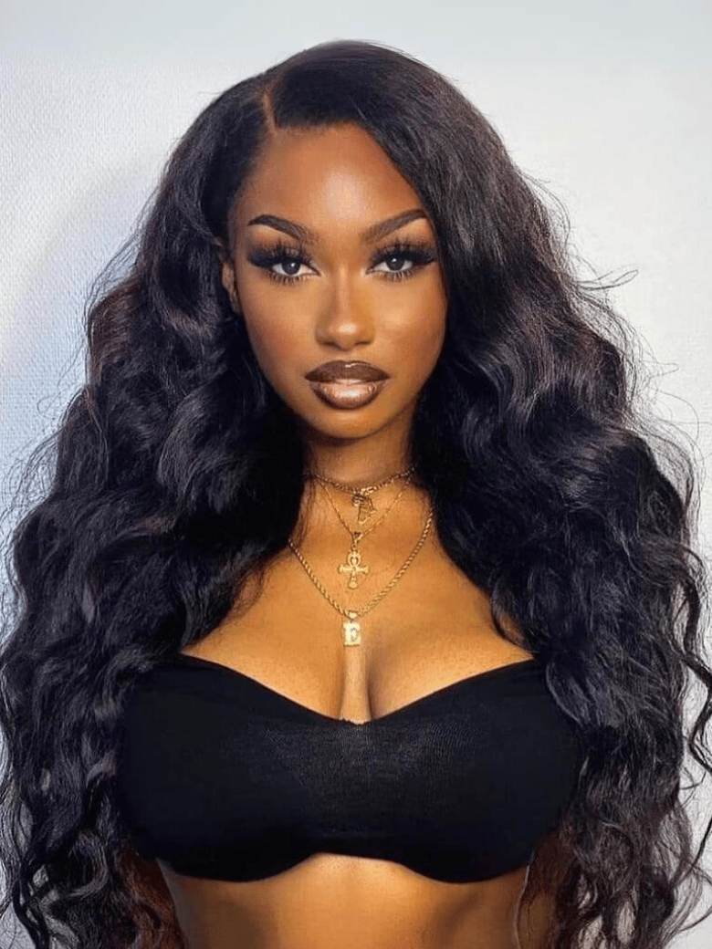 Glueless 250% High Density HD Invisible Lace Body Wave Lace Front Wigs Human Hair