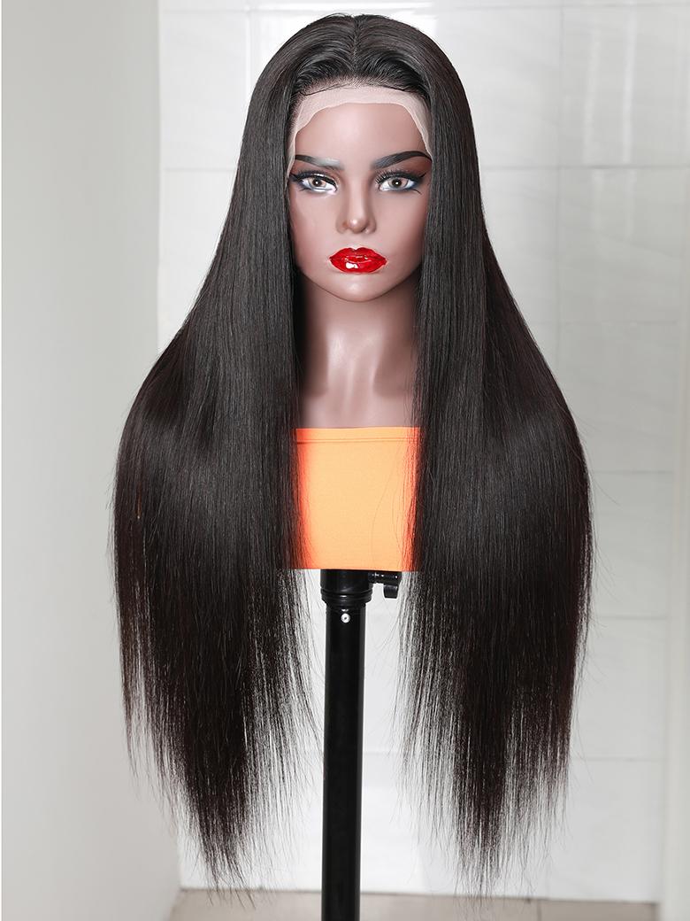 Straight 13x4 HD Glueless Lace Front Wigs Invisible Lace 180% Density