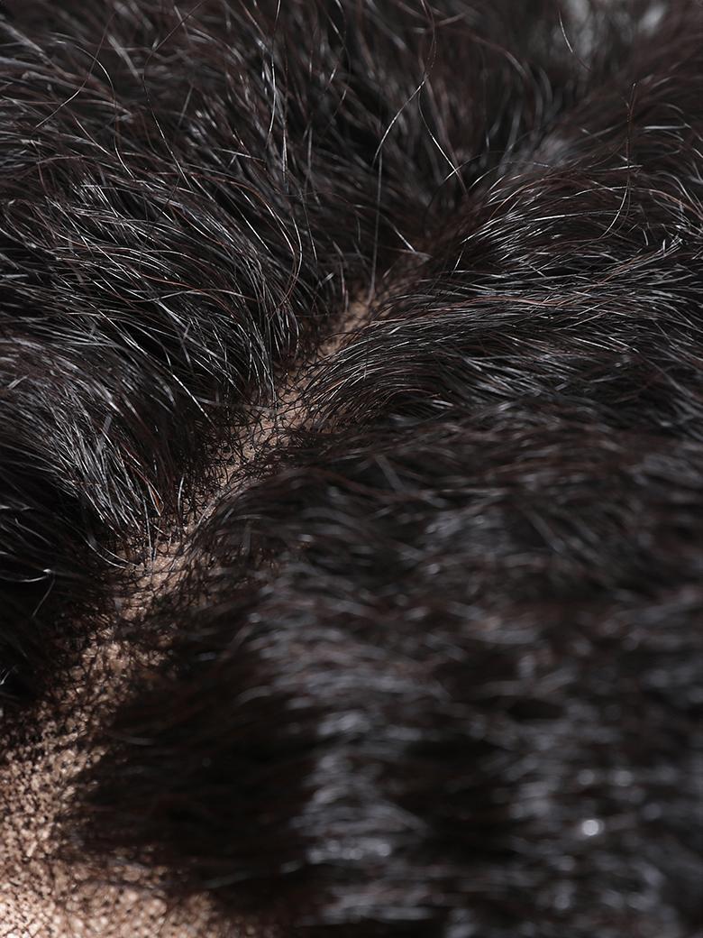 Kinky Straight Glueless13x4 Lace Front Wig Virgin Human Hair Wig