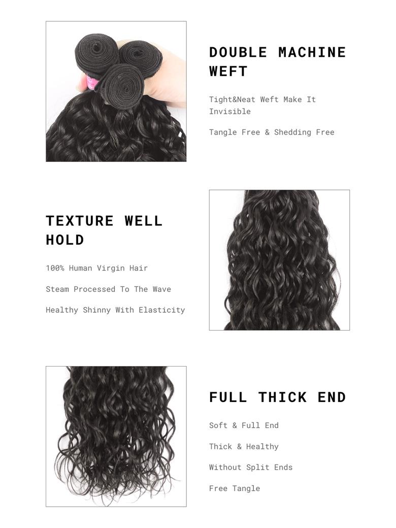 Hair Bundle 1 Piece Water Wave Weave Hair
