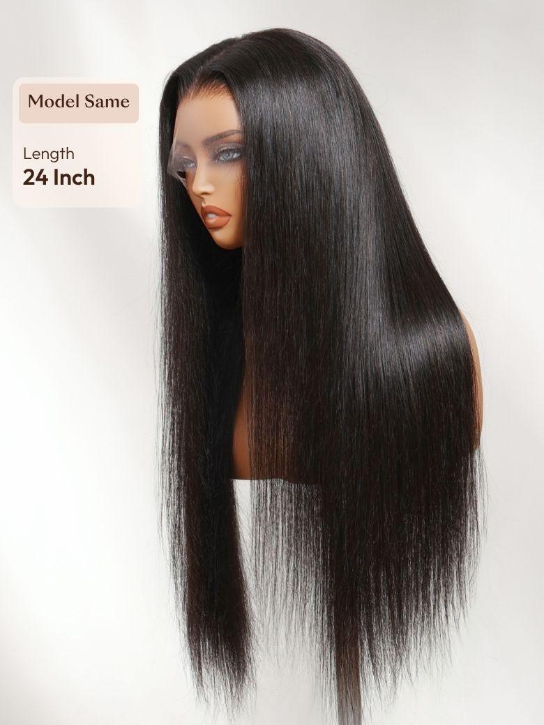 360 HD Lace Pre-plucked Luxury Raw Virgin Hair Chocolate Brown Balayage Body Wave Wig with Money Piece Highlights