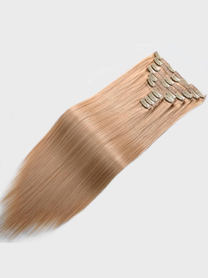 Dirty Blonde Human Hair Clip In Extension