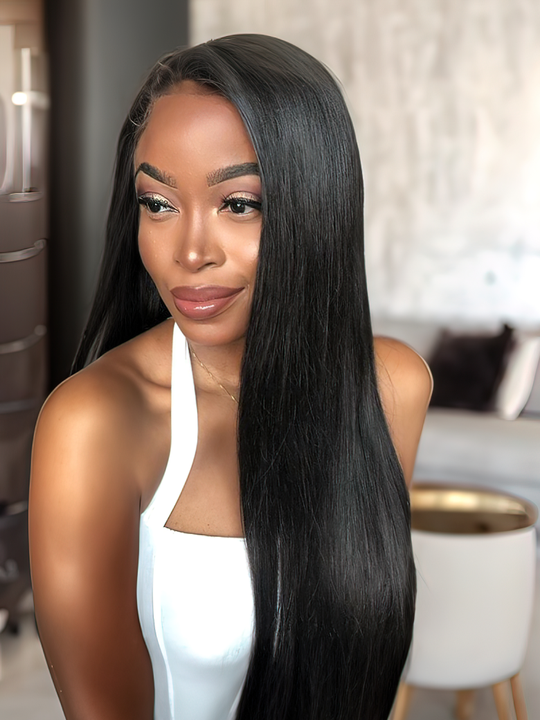 Hair 3 Bundles Brazilian Virgin Hair Straight With Closure