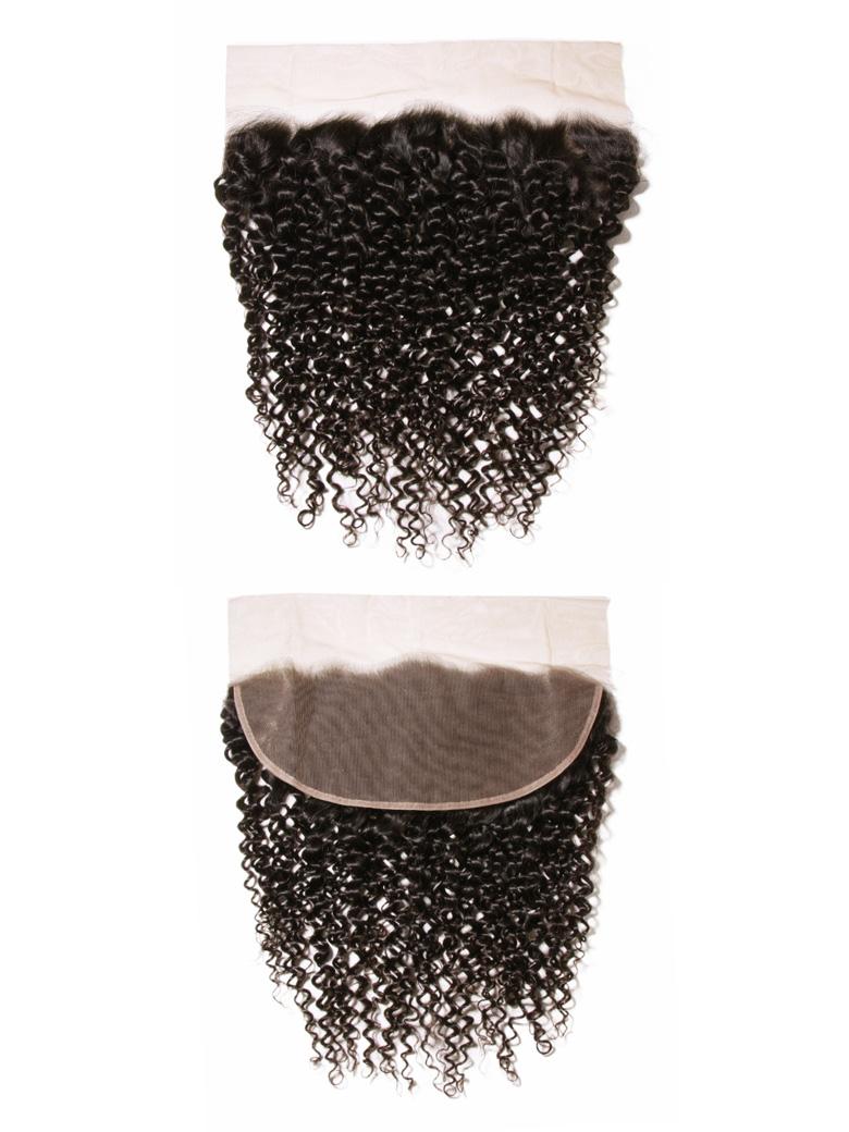 Hair 4pcs Human Jerry Curly Hair With Lace Frontal