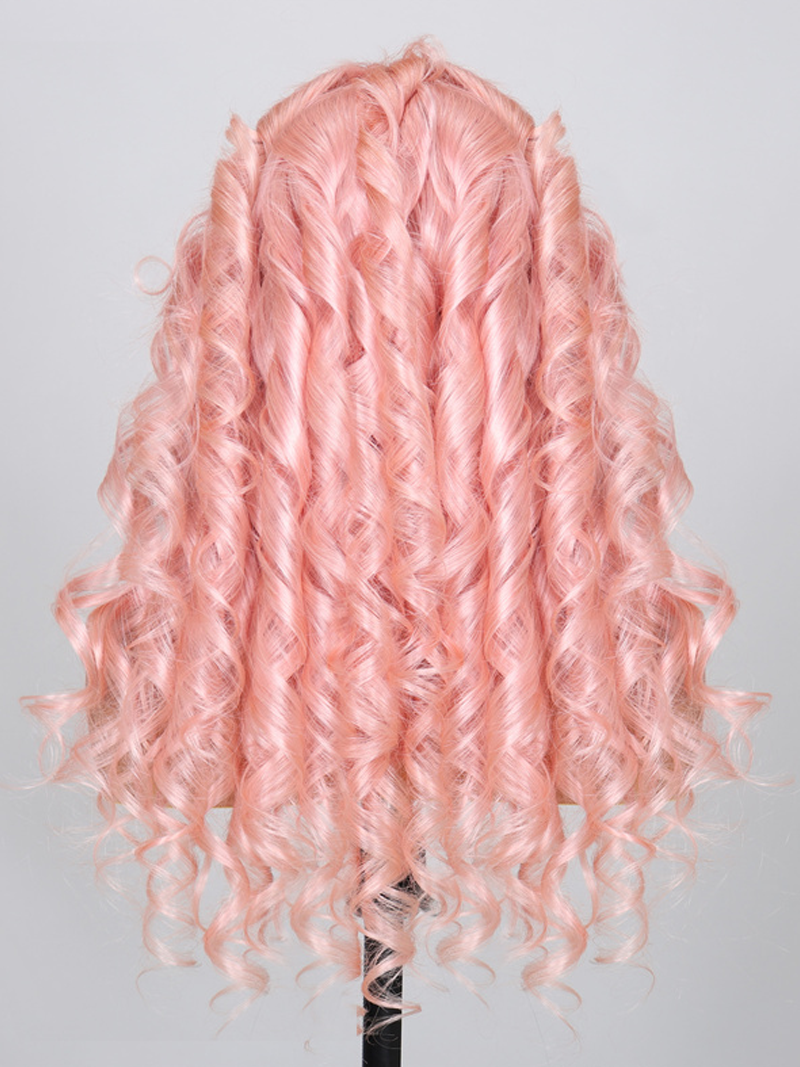 13x4 Lace Front Pastel Pink Loose Wave Wig
