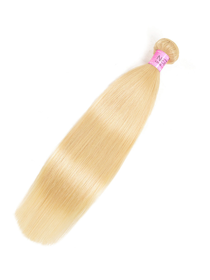 Brazilian Virgin Hair Straight Hair One Bundle Unprocessed Virgin Remy Human Hair Straight Hair Weave Blonde Color Icenu Series
