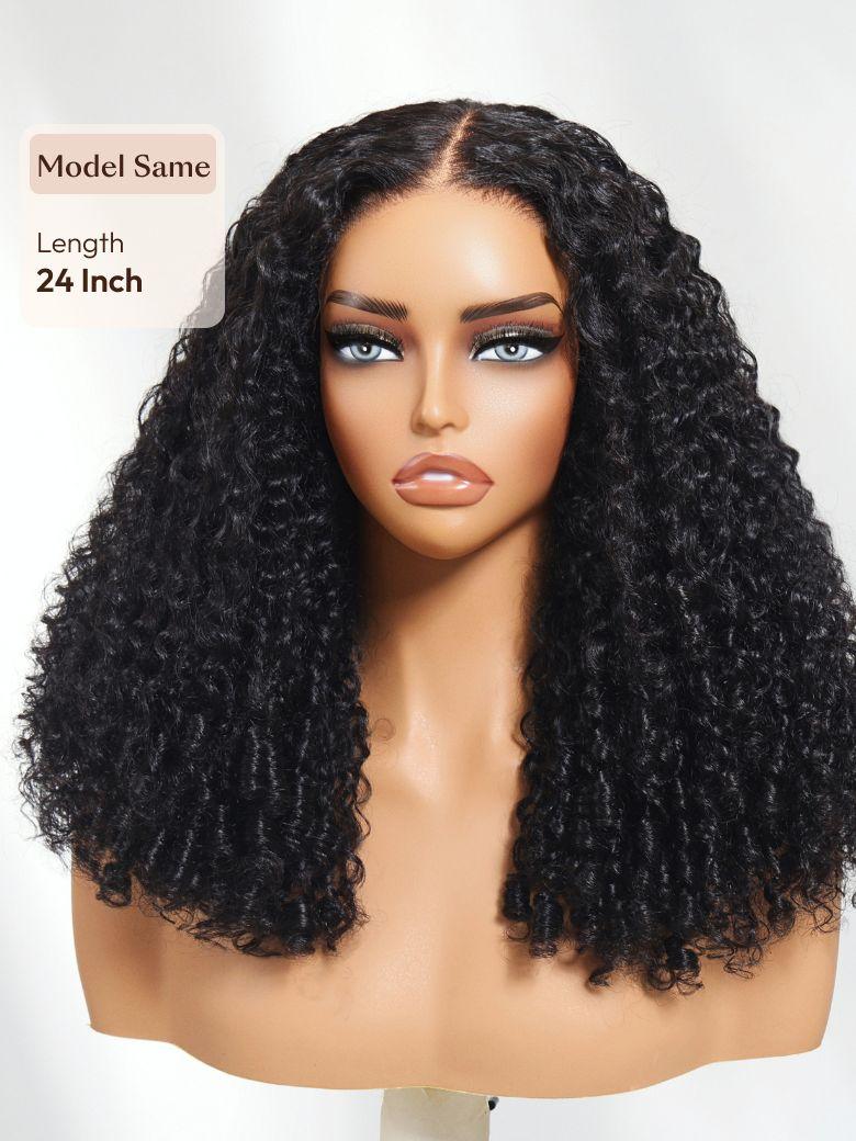 Bye-Bye Knots 7x5 Lace Water Wave Wig With Twist Out Ends