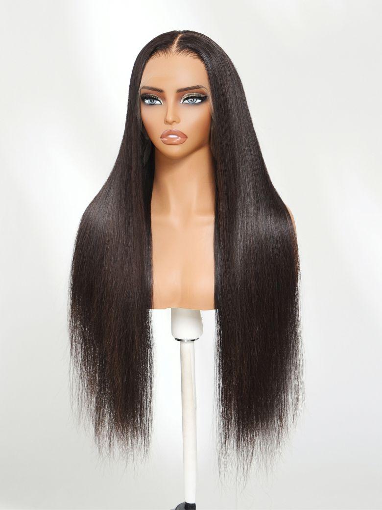 2x6 Lace Closure 200% Density Black Bob Wig