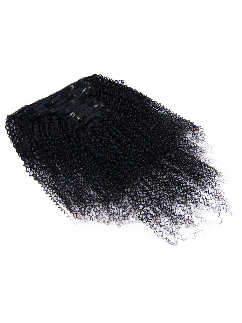 CLASSIC CLIP-INS KINKY CURLY: NATURAL BLACK