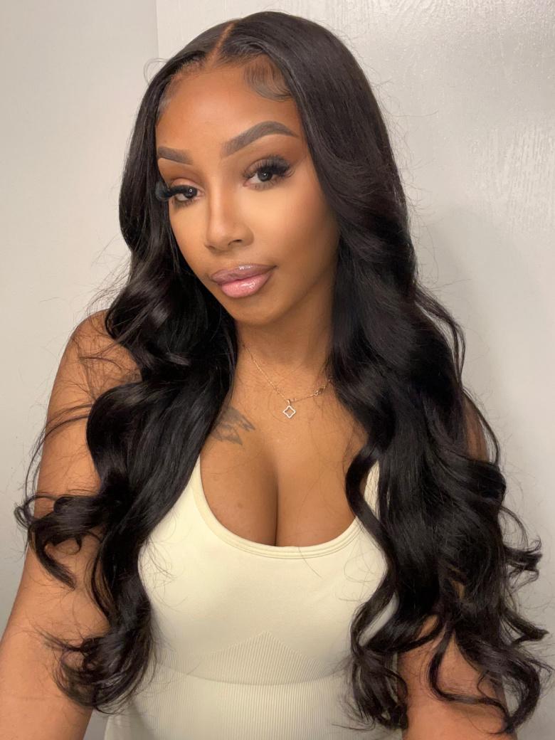 Natural Color Body Wave 4x4 Free Part Lace Closure