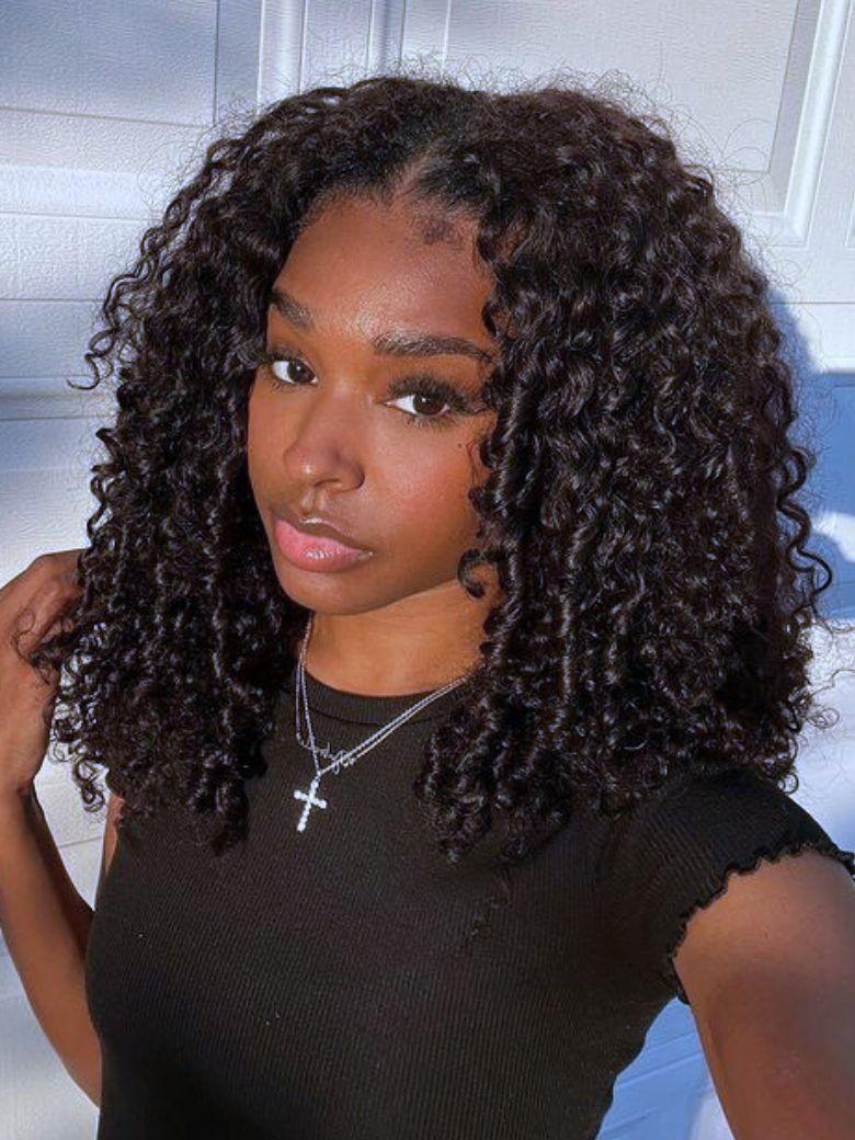 Bye-Bye Knots 7x5 Lace Curly Texture Wig With Finger Coil Ends